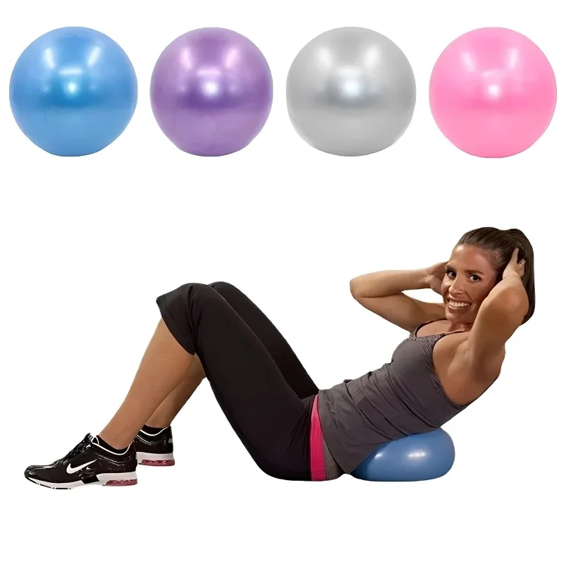 Pilates Yoga Ball Exercises - ลูกบอลโยคะขนาด 25 ซม. สำหรับออกกำลังกาย ยิมนาสติก ฟิตเนส