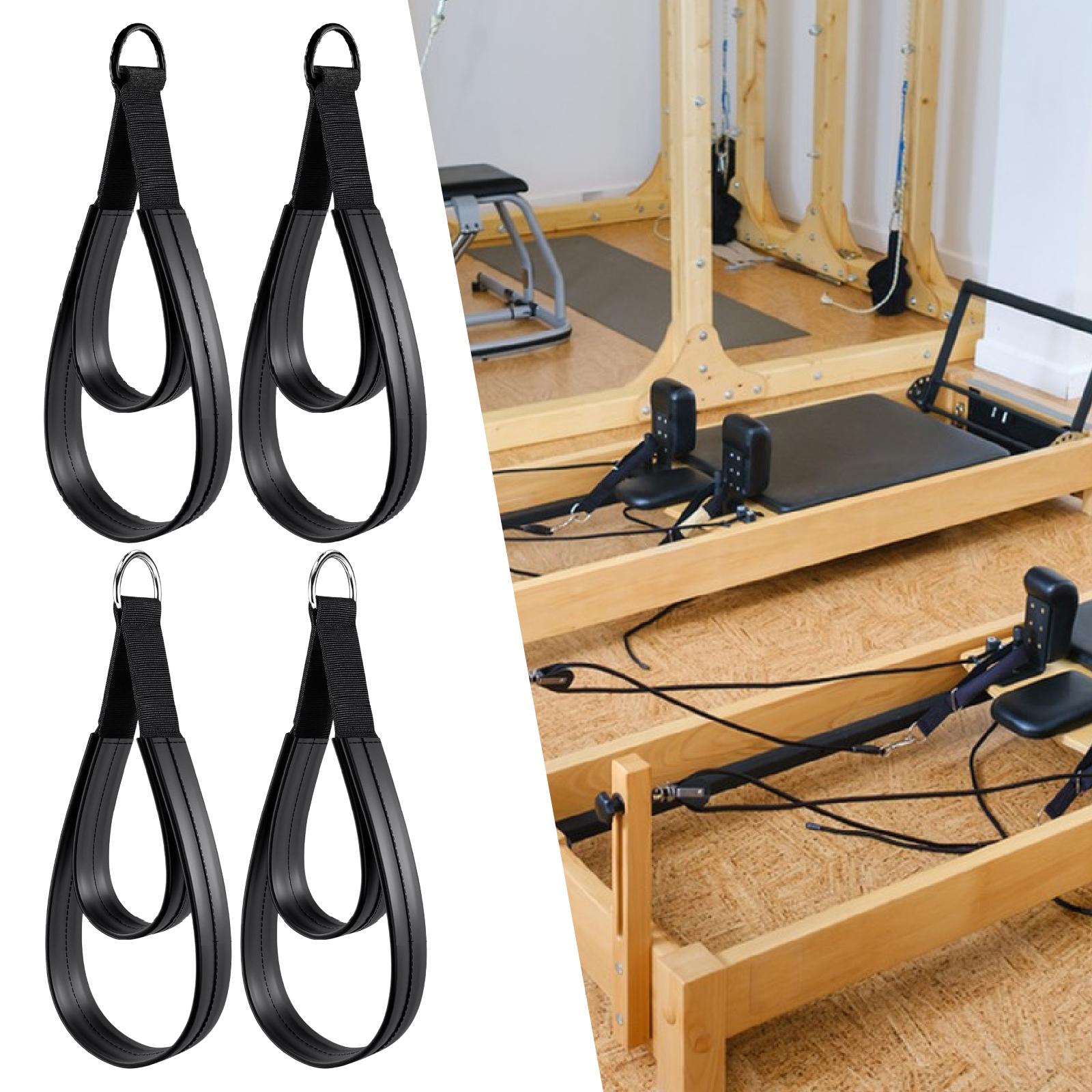 Pilates Yoga Ring Exercises - สายรัด D-Ring 2 ชิ้น พร้อมหูจับอเนกประสงค์ สายรัดพิลาทิสแบบวงคู่