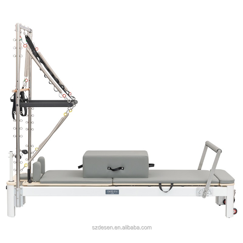Pilates Yoga Reformer - YTYIN F6001-S800-B เครื่องปฏิรูปพิลาทิสอเนกประสงค์สำหรับโยคะและพิลาทิส รุ่นขายดี ผลิตจากอะลูมิเนียมอัลลอยด์ ปรับแต่งได้สำหรับใช้ในบ้าน