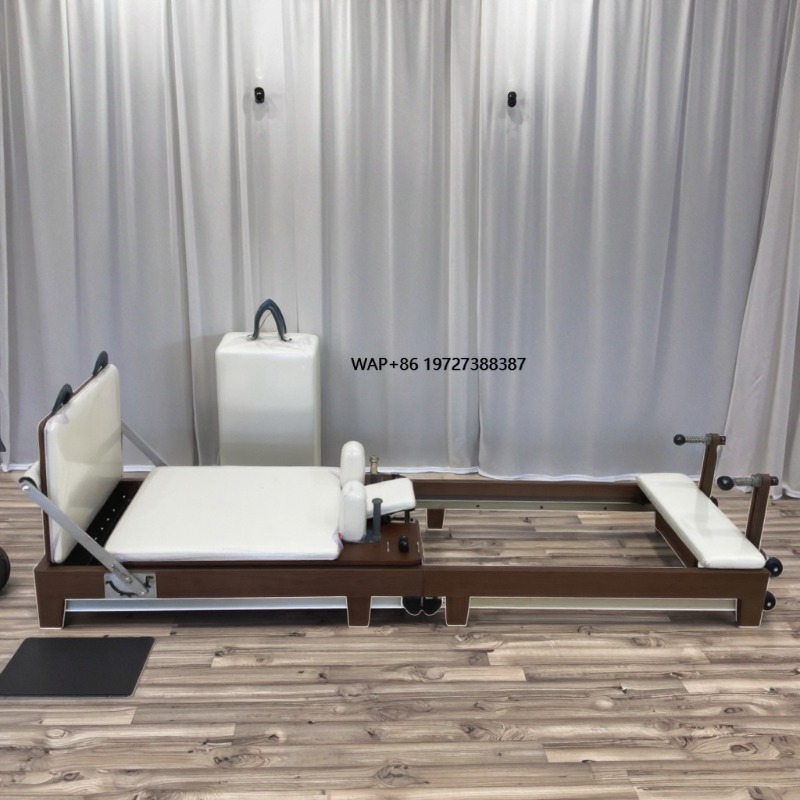 Pilates Yoga Reformer - เครื่องพิลาทิสแบบพับได้ คุณภาพสูง ดีไซน์คลาสสิก สำหรับบรรเทาอาการปวดหลัง เหมาะสำหรับโยคะและพิลาทิส