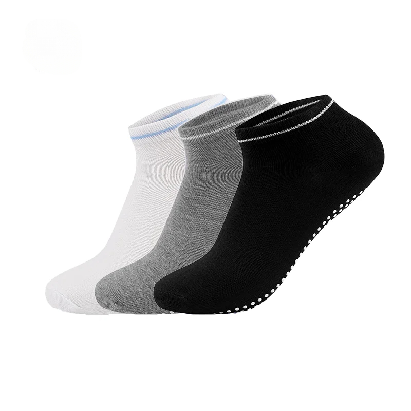 Pilates Yoga Barre - 3 คู่/ล็อตถุงเท้าโยคะสําหรับผู้หญิง Non-SLIP Grips สายรัดผ้าพันคอถุงเท้าผ้าฝ้ายพิลาทิส PURE