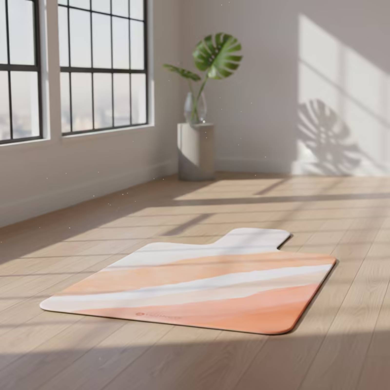 Pilates & Yoga Elastic Band - เสื่อออกกำลังกาย เสื่อพิลาทิสแบบหนังกลับ กันลื่น บุนวม สำหรับใช้ในสตูดิโอ ออกกำลังกายที่บ้าน