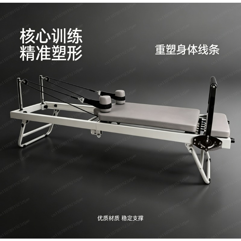 Pilates Yoga For Weight Loss - อุปกรณ์พิลาทิสรีฟอร์เมอร์แบบใช้งานหนัก เตียงโยคะพับได้ขนาดใหญ่สำหรับการออกกำลังกายแกนกลางลำตัวและการลดน้ำหนัก