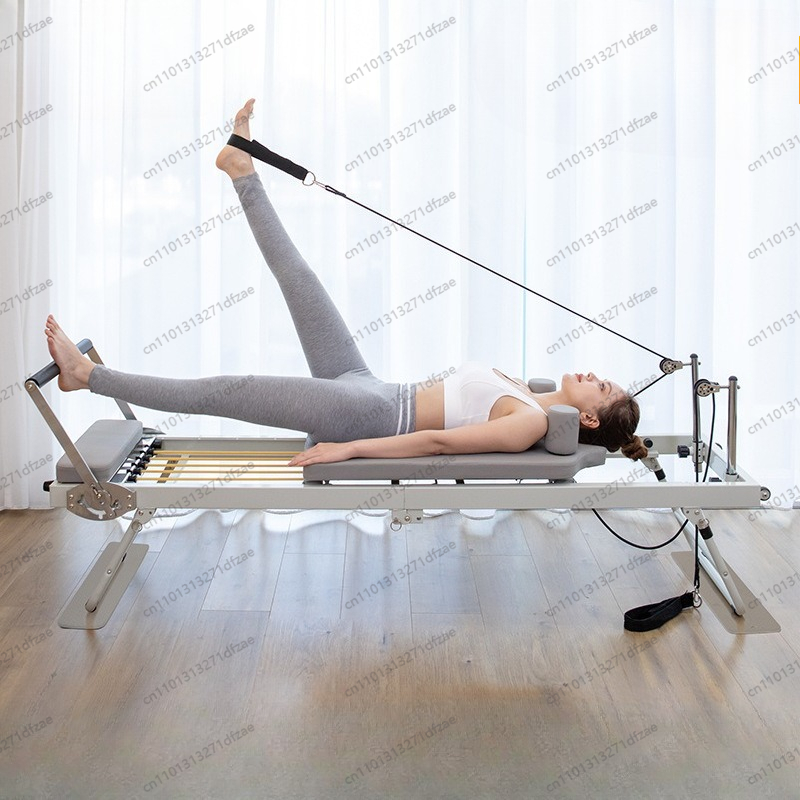 Pilates Yoga For Weight Loss - เครื่องพิลาทิสแบบพับได้ขนาดใหญ่ อุปกรณ์ออกกำลังกายแกนกลางลำตัว เตียงโยคะสำหรับใช้ในบ้าน ลดน้ำหนัก วัสดุเหล็ก ABS