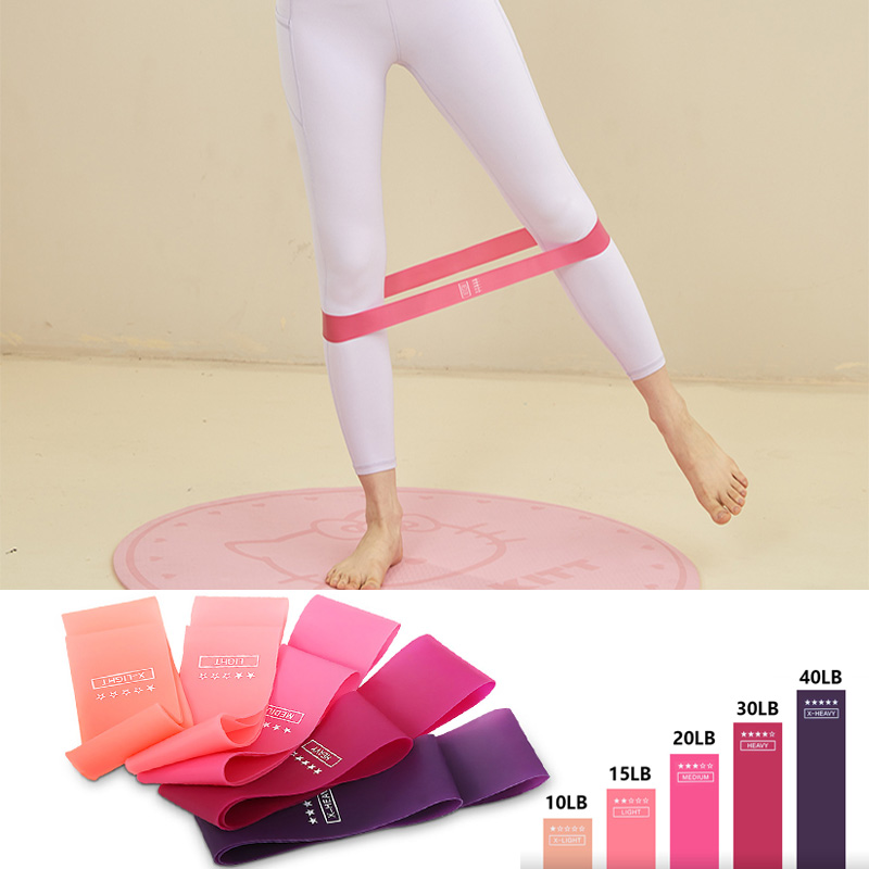 Pilates Yoga Ring Exercises - กีฬาโยคะความต้านทานวงเพาะกายออกกําลังกาย Squat ฟิตเนสออกกําลังกายพิลาทิสยืดหยุ่นแบนความตึงเครียดเชือกแหวน