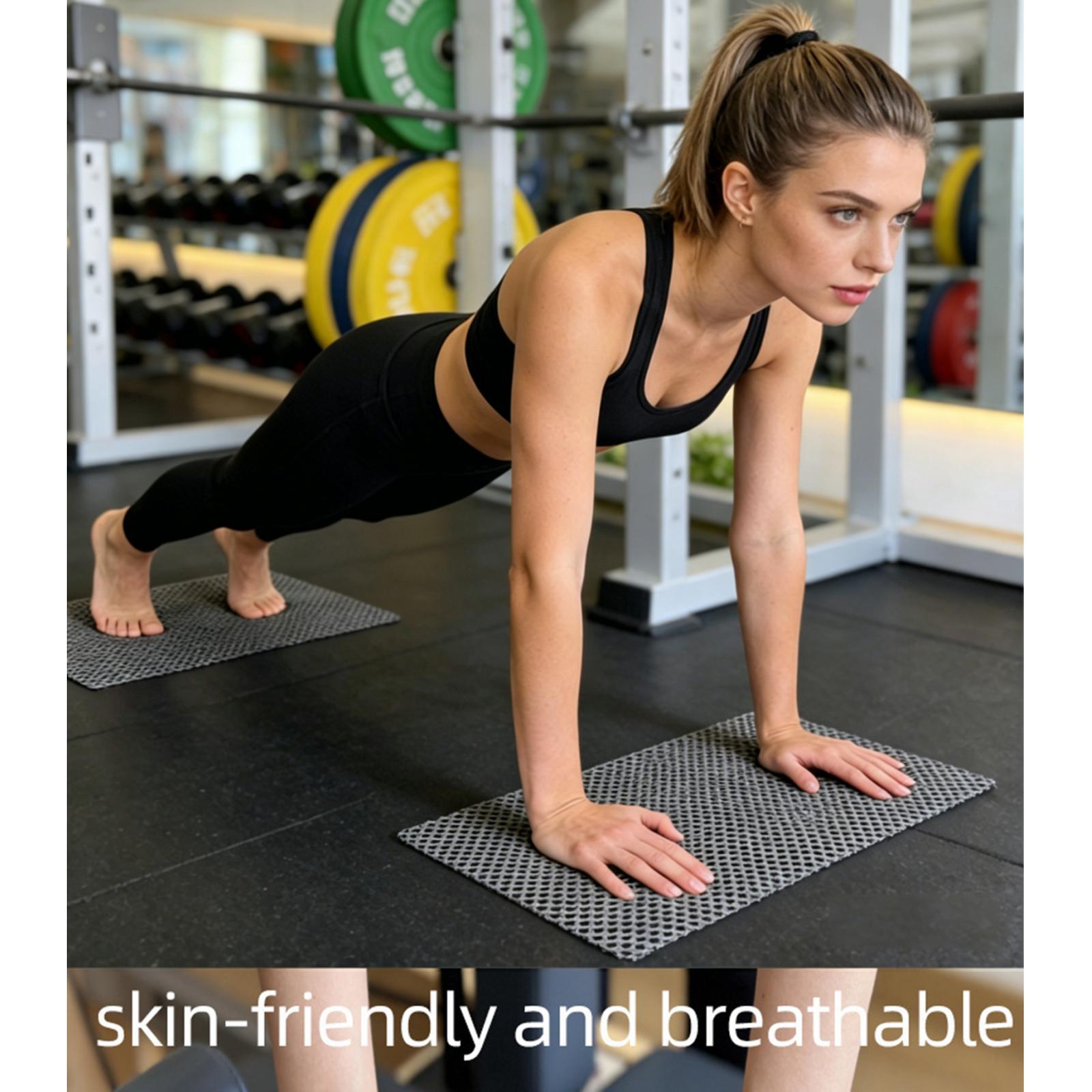 Pilates Yoga Reformer - แผ่นรองกันลื่นสำหรับพิลาทิส 2 ชิ้น/ชุด ทำจาก PVC คุณภาพดี