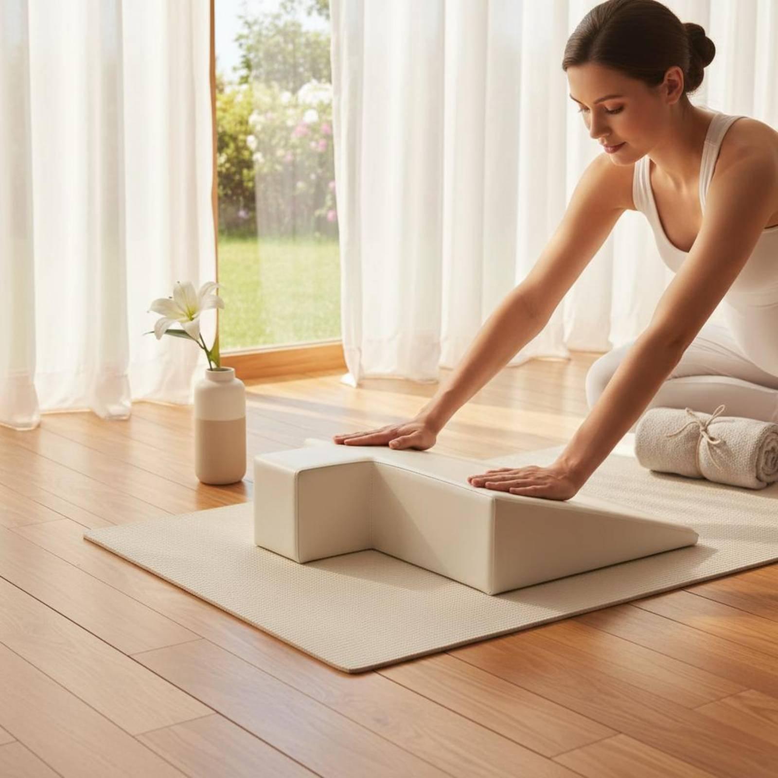 Pilates & Yoga Elastic Band - เบาะรองหลังสำหรับคุณแม่ตั้งครรภ์ โฟมหนาแน่น หมอนออกกำลังกาย อุปกรณ์เสริมสำหรับพิลาทิส ใช้กับเครื่องพิลาทิส รีฟอร์มเมอร์