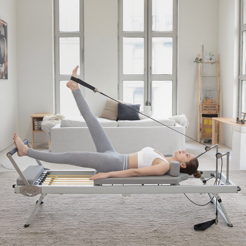 Pilates Yoga For Weight Loss - ขนาดใหญ่พับพิลาทิส Reformer อุปกรณ์ Core เตียงโยคะฟิตเนสหน้าแรกลดน้ําหนักเหล็ก ABS