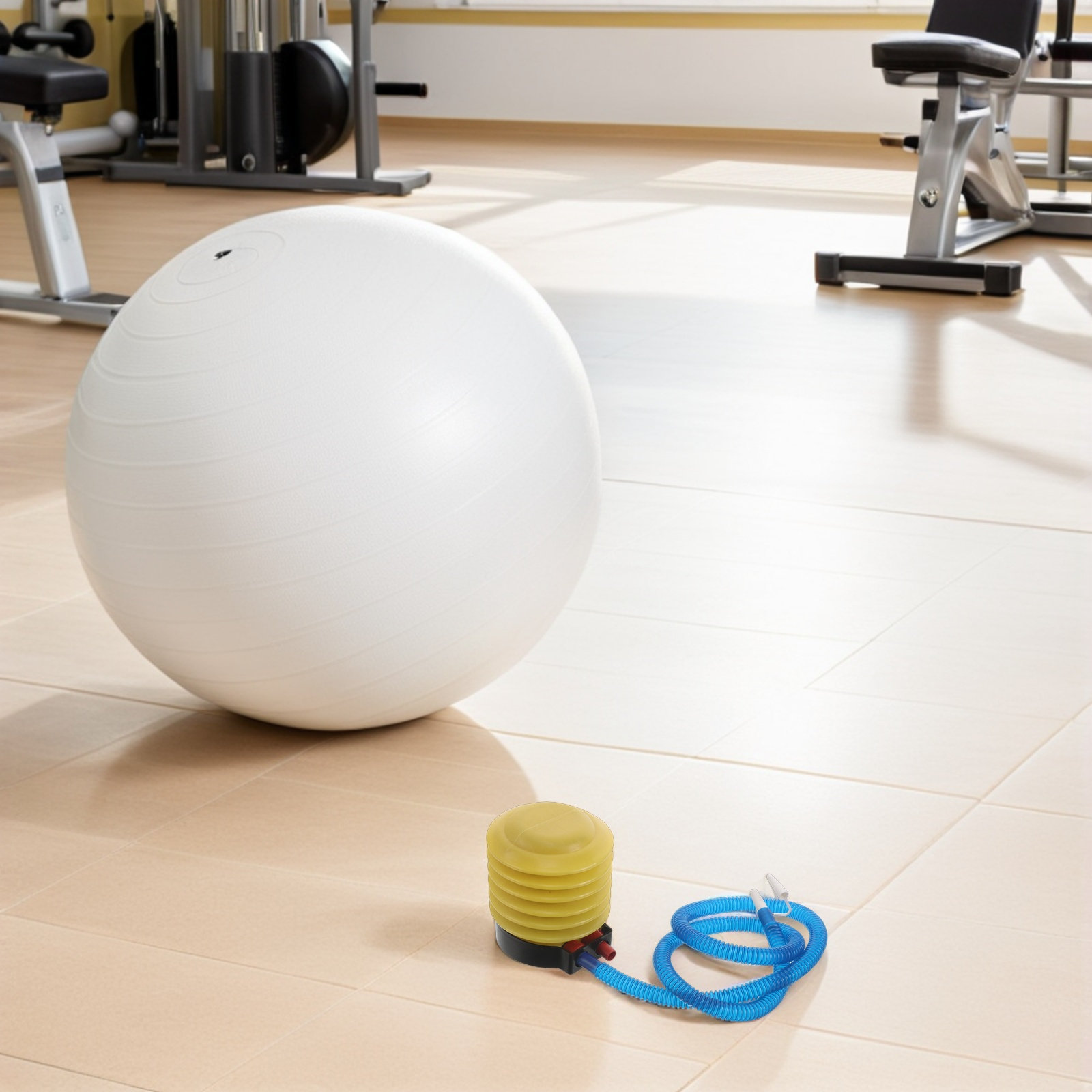 ชุดปั๊มลมสำหรับลูกบอลโยคะแบบใช - Pilates With Yoga บทวิจารณ์และราคา