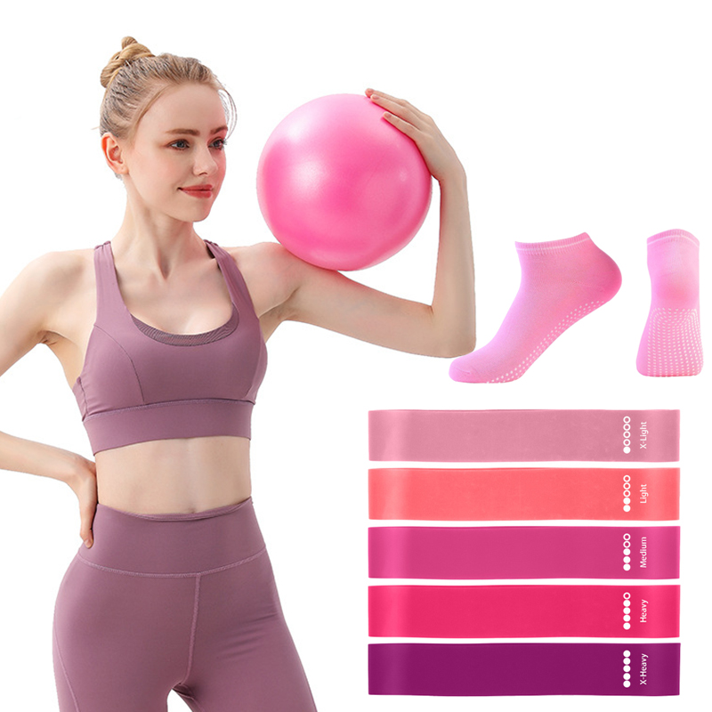 ชุดอุปกรณ์ออกกำลังกายที่บ้าน ป - Pilates Yoga Ball Exercises บทวิจารณ์และราคา