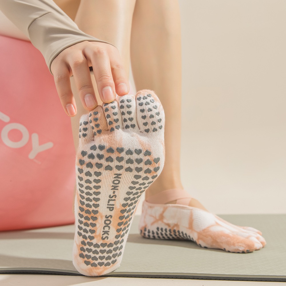 ถุงเท้าผู้หญิงแบบห้านิ้วสำหรับ - Pilates Yoga Barre บทวิจารณ์และราคา