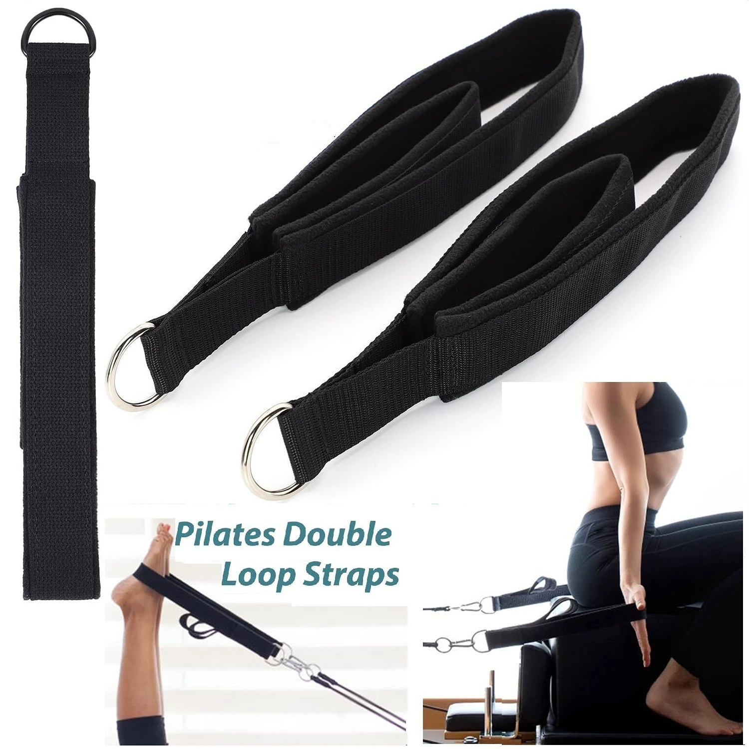 สายรัดข้อเท้าแบบวงแหวนคู่สำหรั - Pilates Yoga Ring Exercises บทวิจารณ์และราคา
