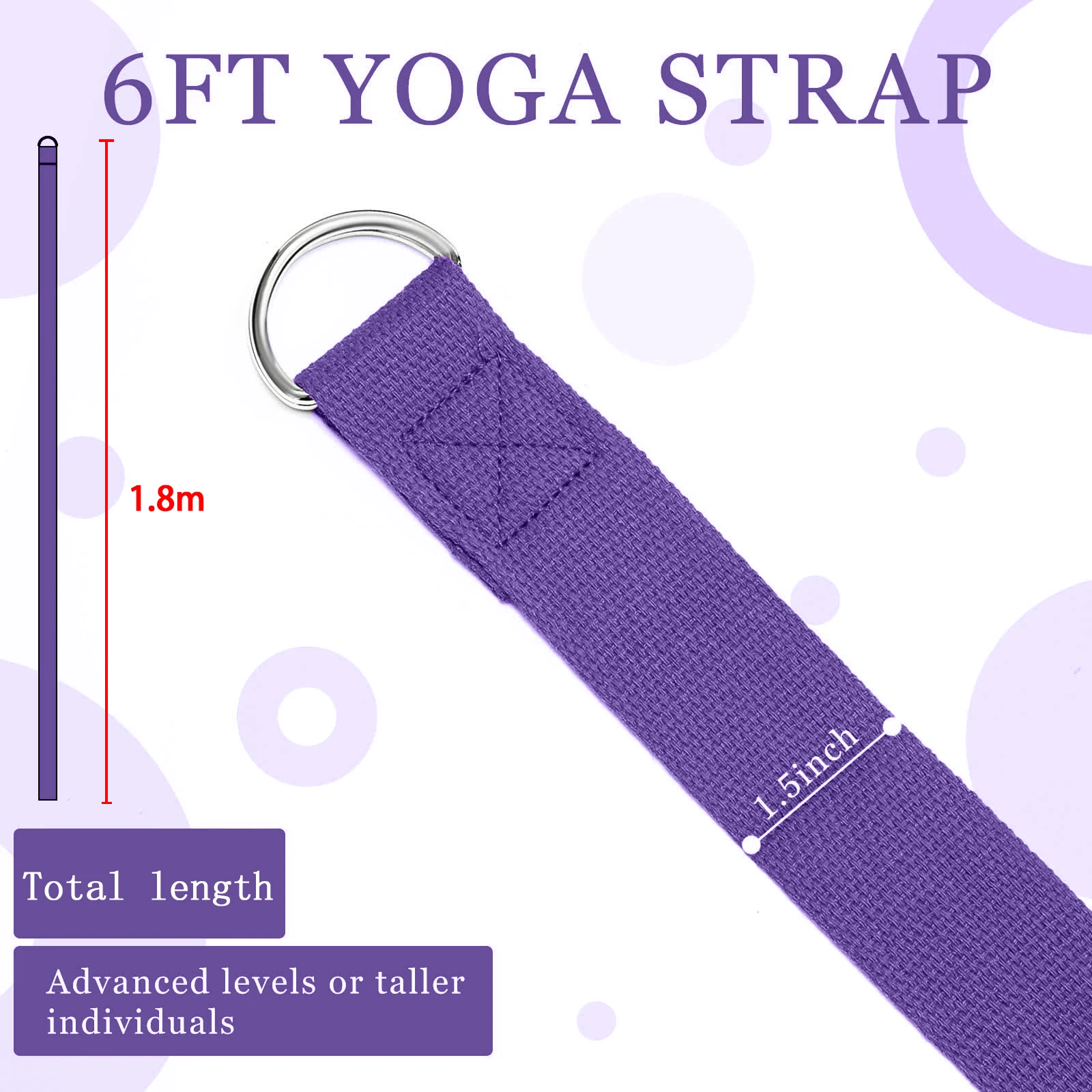 183*3.8 ซม.สายโยคะผ้าฝ้ายออกกํ - Pilates Yoga Ring Exercises บทวิจารณ์และราคา