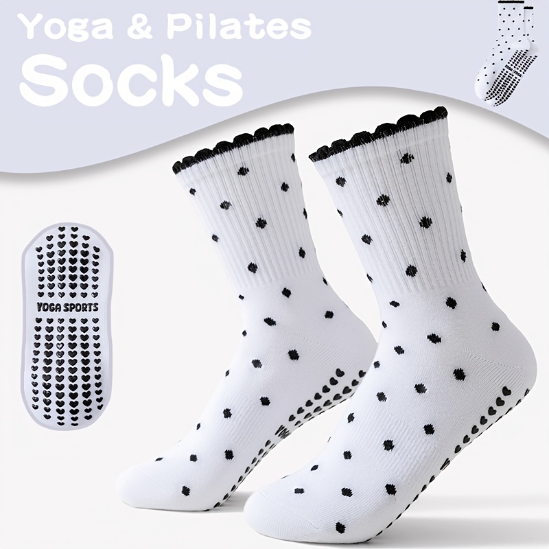 ถุงเท้าโยคะสำหรับผู้หญิง สีขาว - Pilates Yoga Barre บทวิจารณ์และราคา