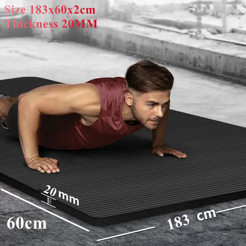 เสื่อโยคะหนา 185x60x2 ซม. กันล - Pilates Yoga Mat Thickness บทวิจารณ์และราคา