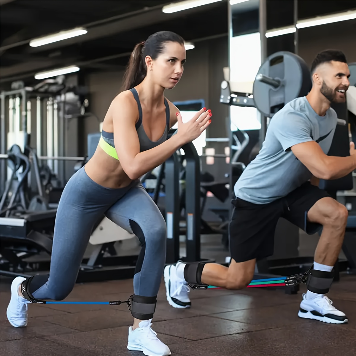 ชุดสายยางยืดสำหรับข้อเท้า 5 ชิ - Pilates Yoga Reformer บทวิจารณ์และราคา