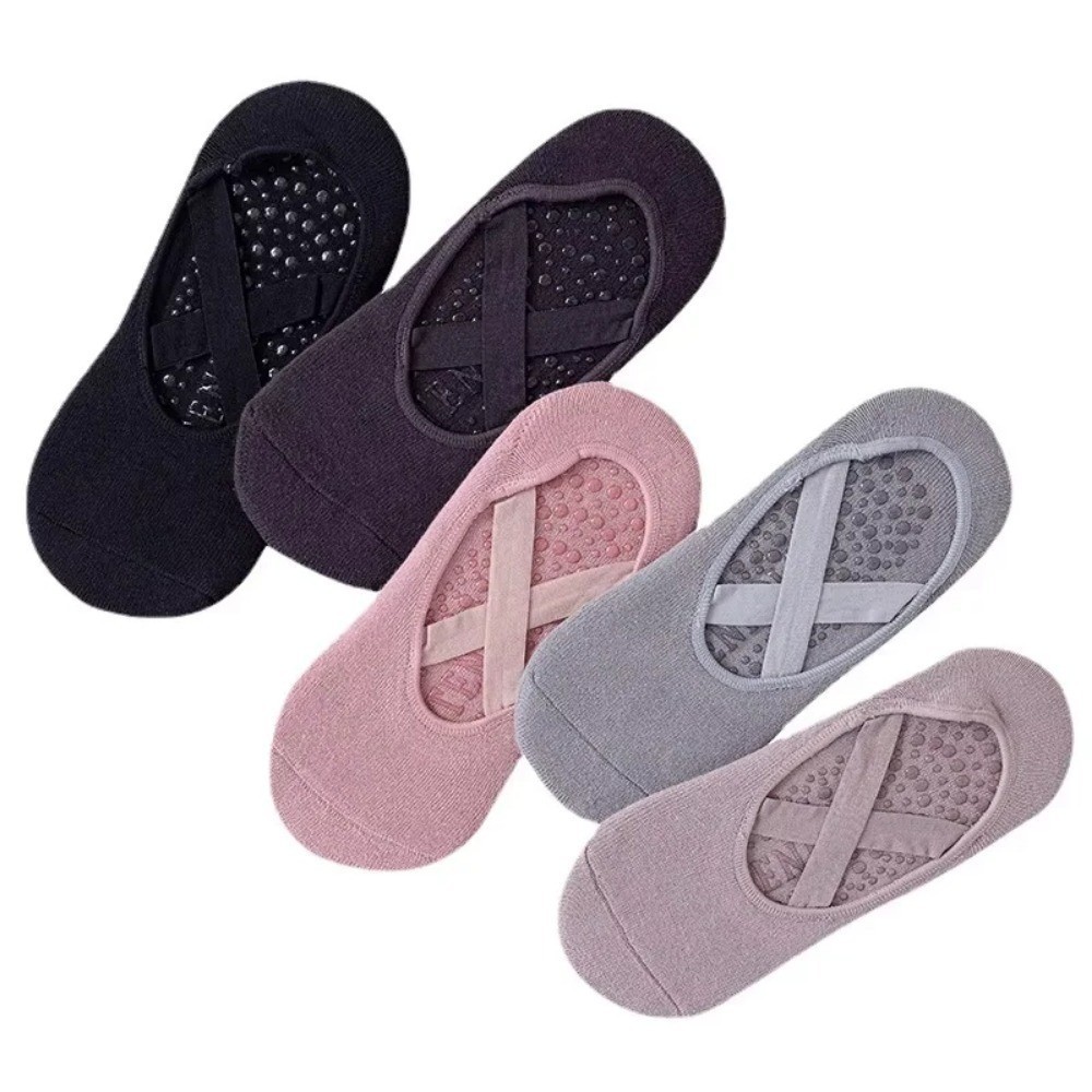 1/3 คู่ ถุงเท้าโยคะ ผู้หญิง ผ้ - Pilates Yoga Barre บทวิจารณ์และราคา