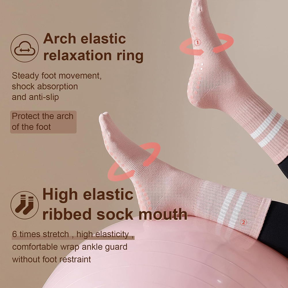 ถุงเท้าโยคะพิลาทิสพร้อมด้ามจับ - Pilates Yoga Barre บทวิจารณ์และราคา