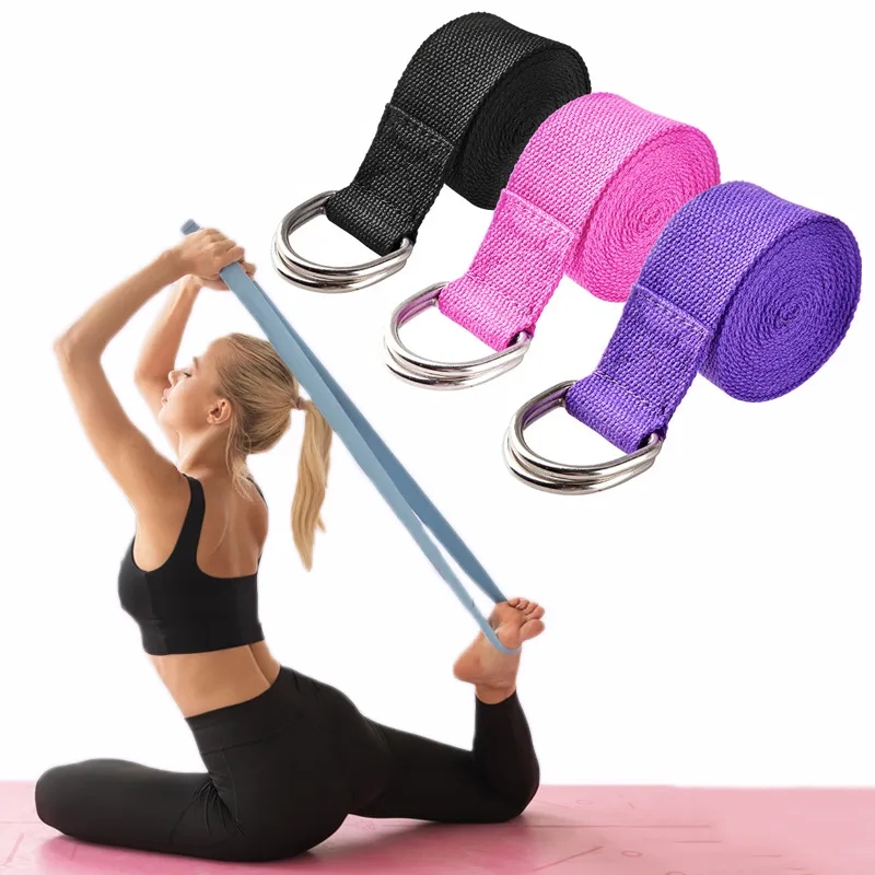183*3.8 ซม.สายโยคะผ้าฝ้ายออกกํ - Pilates Yoga Ring Exercises บทวิจารณ์และราคา
