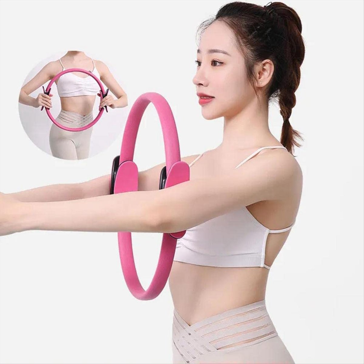 วงแหวนพิลาทิส T34C สำหรับบริหา - Pilates Yoga For Weight Loss บทวิจารณ์และราคา