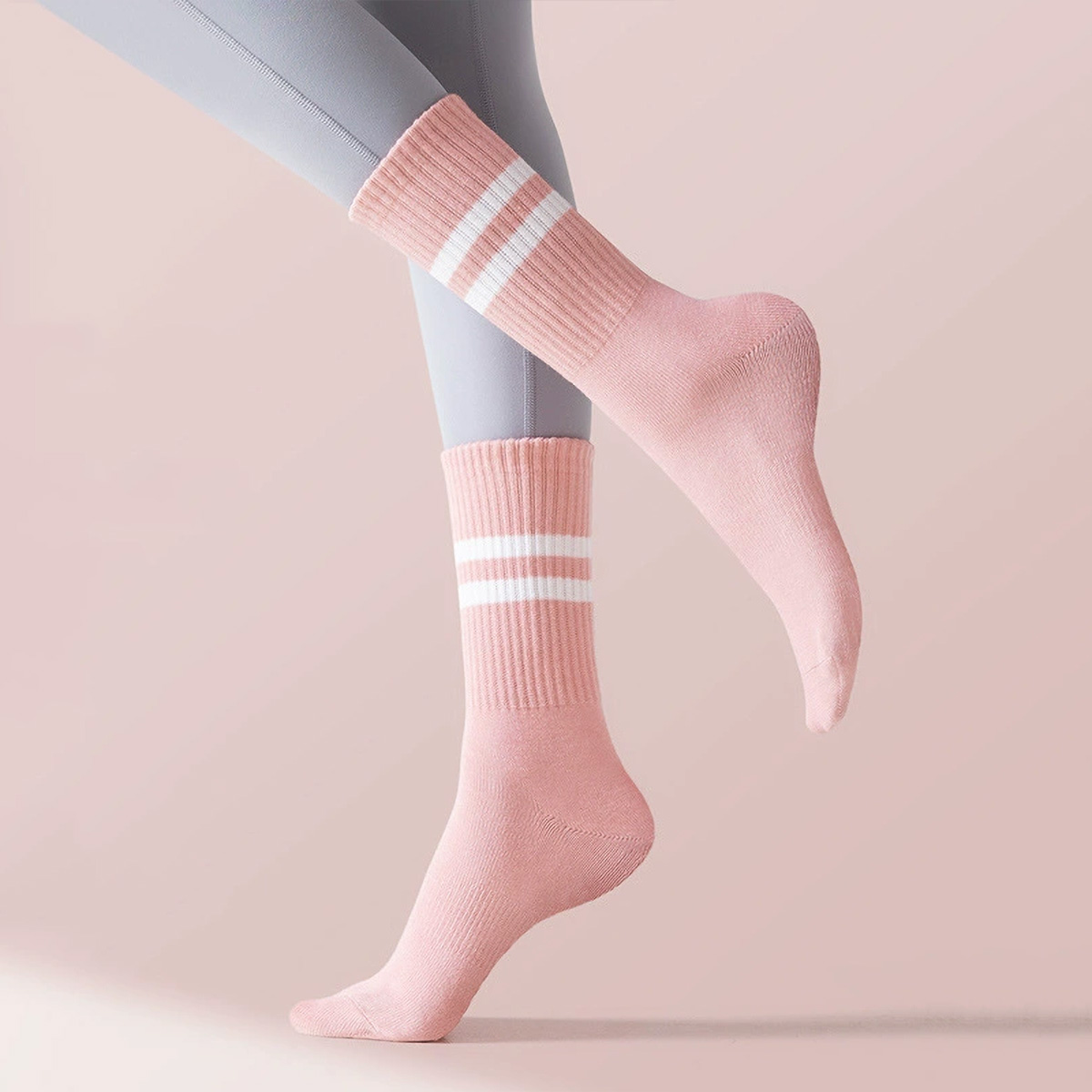 ถุงเท้ายาวสำหรับโยคะ 3 คู่ พร้ - Pilates Yoga Barre บทวิจารณ์และราคา