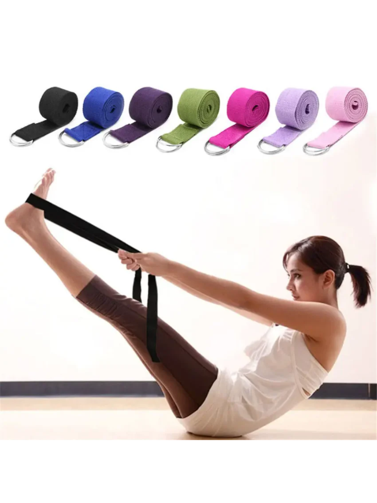 สายรัดโยคะแบบสปอร์ตขนาด 180 ซม - Pilates Yoga Ring Exercises บทวิจารณ์และราคา