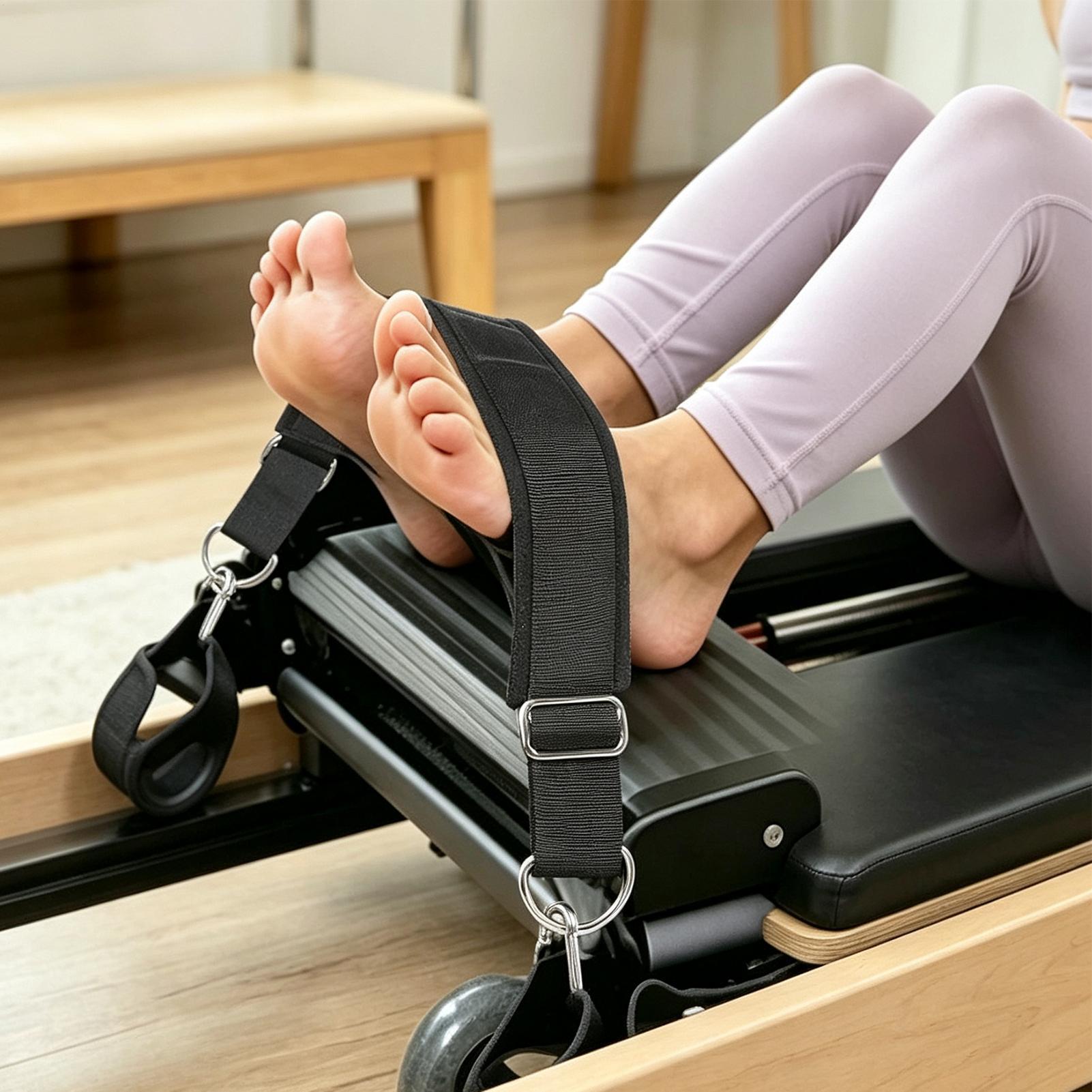 สายรัดเท้าสำหรับเครื่องรีฟอร์ม - Pilates & Yoga Elastic Band บทวิจารณ์และราคา