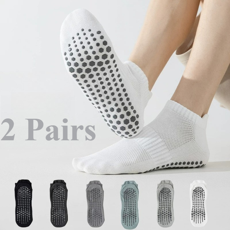 2/1 คู่ ถุงเท้าโยคะซิลิโคนกันล - Pilates With Yoga บทวิจารณ์และราคา